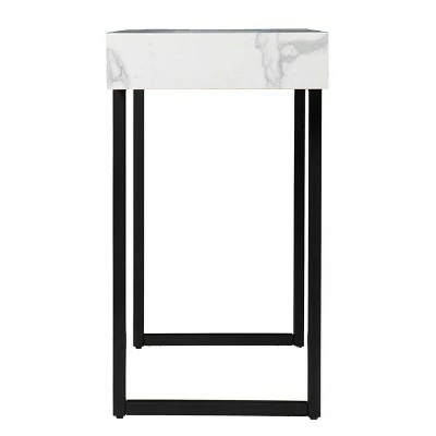 Wennan Modern Faux Marble Console Table Black/White - Aiden Lane 6 Wennan Modern Faux Marble Console Table Black/White - Aiden Lane - Image 4