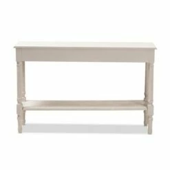 Ariella Whitewashed 1 Drawer Console Table White - Baxton Studio -Console Tables Sales unnamed file 1787
