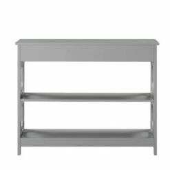 Omega 1 Drawer Console Table Gray - Breighton Home -Console Tables Sales unnamed file 1808