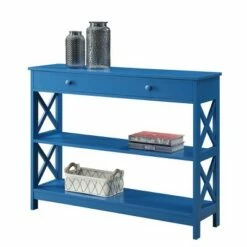 Oxford 1 Drawer Console Table Blue - Breighton Home