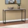 Thorpe Long Reclaimed Wood Console Table Gray/Black - Aiden Lane -Console Tables Sales unnamed file 1839
