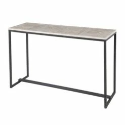 Thorpe Long Reclaimed Wood Console Table Gray/Black - Aiden Lane -Console Tables Sales unnamed file 1842