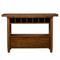 Axiom Convertible Console To Dining Table Brown - Aiden Lane