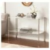 Southern Enterprises Stephens Console Table - Metallic Silver - Aiden Lane