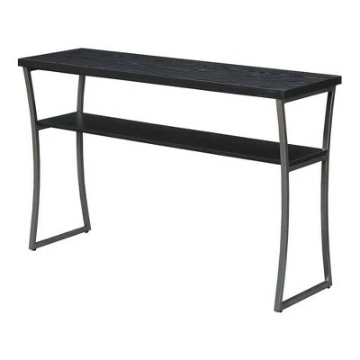 X Calibur Console Table Black Woodgrain/Gray - Breighton Home 3 X Calibur Console Table Black Woodgrain/Gray - Breighton Home