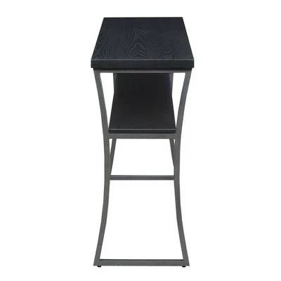 X Calibur Console Table Black Woodgrain/Gray - Breighton Home 4 X Calibur Console Table Black Woodgrain/Gray - Breighton Home - Image 2