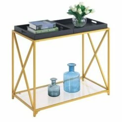 St Andrews Console Table - Breighton Home Black/gold -Console Tables Sales unnamed file 1881