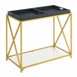 St Andrews Console Table - Breighton Home Black/gold -Console Tables Sales unnamed file 1885
