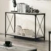 Rosslea Lower Shelf Sofa Table Black/Gray - HOMES: Inside + Out -Console Tables Sales unnamed file 1978