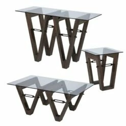 Vicar Reclaimed Wood Console Table Brown/Black - Aiden Lane -Console Tables Sales unnamed file 2023