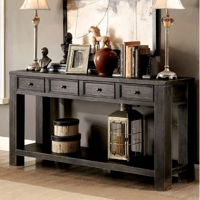 Brody Console Table Black - HOMES: Inside + Out 3 Brody Console Table Black - HOMES: Inside + Out