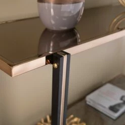 Carswaf Console Table with Mirrored Top Champagne - Aiden Lane -Console Tables Sales unnamed file 2048