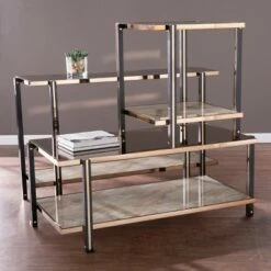 Carswaf Console Table with Mirrored Top Champagne - Aiden Lane -Console Tables Sales unnamed file 2049