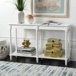 Noam Coastal Console Table - Safavieh Gray