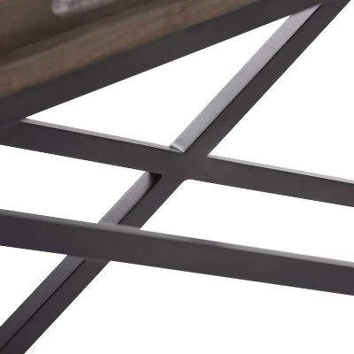 50" Poulton Solid Aged Elm Wood Console Table Distressed Natural Elm - WyndenHall 12 50" Poulton Solid Aged Elm Wood Console Table Distressed Natural Elm - WyndenHall - Image 10