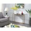 Gold Coast Mirrored Console Table Mirrored Top/Gold - Breighton Home