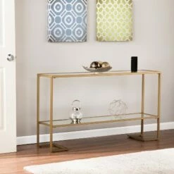 Horzen Glam Narrow Console - Aiden Lane Gold -Console Tables Sales unnamed file 211
