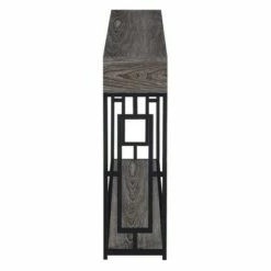 Town Square Deluxe 2 Tier Console Table Weathered Gray/Black - Breighton Home -Console Tables Sales unnamed file 2114