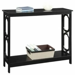 Omega Console Table Black - Breighton Home