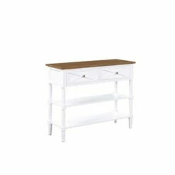 Breighton Home Country Oxford 2 Drawer Console Table - Johar Furniture Driftwood/white -Console Tables Sales unnamed file 2196