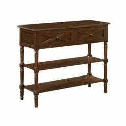 Breighton Home Country Oxford 2 Drawer Console Table - Johar Furniture Driftwood/white -Console Tables Sales unnamed file 2197
