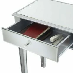 Gold Coast Deluxe 2 Drawer Mirrored Desk Console Table Silver - Breighton Home 11 Gold Coast Deluxe 2 Drawer Mirrored Desk Console Table Silver - Breighton Home -Console Tables Sales unnamed file 2201