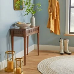 Hearth & Hand W/Magnolia Furniture Turned Leg Wood Console Table Brown - Hearth & Hand™ with Magnolia