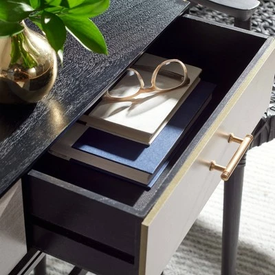Estella 2 Drawers Console Table - Safavieh Black 4 Estella 2 Drawers Console Table - Safavieh Black - Image 2