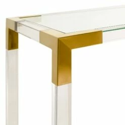 Arverne Acrylic Console Gold - Safavieh -Console Tables Sales unnamed file 2297