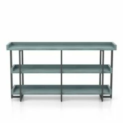 Kamal 3 Layer Shelves Console Table - HOMES: Inside + Out Antique White/black -Console Tables Sales unnamed file 2302