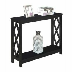 Breighton Home Diamond Console Table - Johar Furniture Black -Console Tables Sales unnamed file 2308