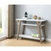 Ennis Transitional Console Table White/Distressed Taupe - HOMES: Inside + Out -Console Tables Sales unnamed file 2311