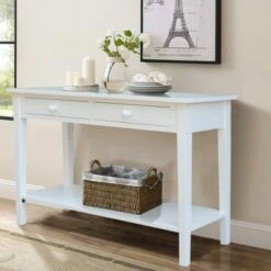 Spencer Console Server Table White - International Concepts