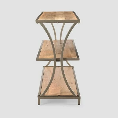Kimball Modern Industrial Console Table Natural - Christopher Knight Home 6 Kimball Modern Industrial Console Table Natural - Christopher Knight Home - Image 4