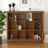 48" Stratford 12 Cube Storage Honey Brown - WyndenHall 2 48" Stratford 12 Cube Storage Honey Brown - WyndenHall -Console Tables Sales unnamed file 2379