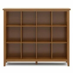 48" Stratford 12 Cube Storage Honey Brown - WyndenHall -Console Tables Sales unnamed file 2383