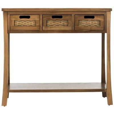 Autum 3 Drawer Console - Safavieh Brown 6 Autum 3 Drawer Console - Safavieh Brown - Image 4