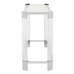 Gianna Glass Console Table Clear - Safavieh -Console Tables Sales unnamed file 2426