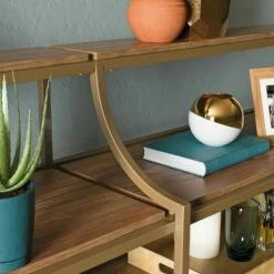 International Lux Metal Frame Console Table - Sauder Sindoori Mango -Console Tables Sales unnamed file 2441