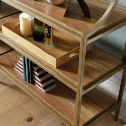 International Lux Metal Frame Console Table - Sauder Sindoori Mango -Console Tables Sales unnamed file 2442