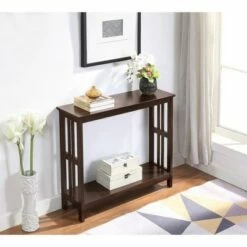 Breighton Home Mission Console Table - Johar Furniture Espresso -Console Tables Sales unnamed file 2464