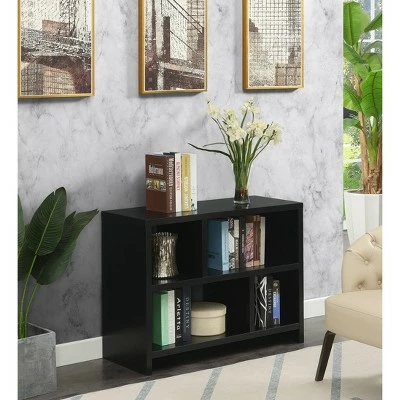 Northfield Console 3 Tier Bookcase Black - Breighton Home 3 Northfield Console 3 Tier Bookcase Black - Breighton Home