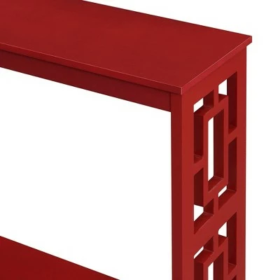 Town Square Console Table with Shelf Cranberry Red - Breighton Home 7 Town Square Console Table with Shelf Cranberry Red - Breighton Home - Image 5