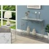 Town Square Chrome Console Table with Shelf - Breighton Home Silver 1 Town Square Chrome Console Table with Shelf - Breighton Home Silver -Console Tables Sales unnamed file 2505