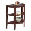 Newport 3 Shelf Console Mahogany - Breighton Home -Console Tables Sales unnamed file 2515