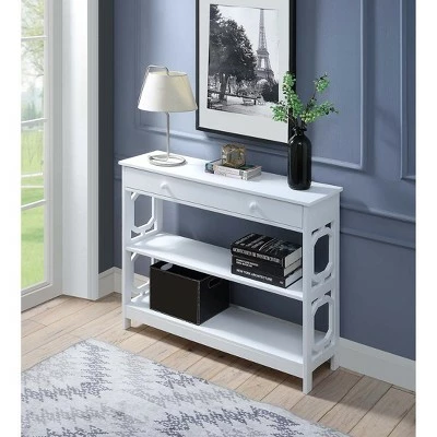 Omega 1 Drawer Console Table White - Breighton Home 8 Omega 1 Drawer Console Table White - Breighton Home - Image 6