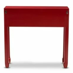 Pomme Accent 6 Drawer Console Table Red - Baxton Studio -Console Tables Sales unnamed file 2634