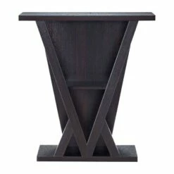 Nebra 3 Shelf Console Table Espresso - HOMES: Inside + Out -Console Tables Sales unnamed file 2646