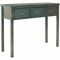 Cindy Console With Storage Drawers- Dark Teal - Safavieh -Console Tables Sales unnamed file 2648