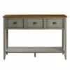 Clearwater Rustic Farmhouse 3 Drawer Buffet Console - Saracina Home Rustic Oak/antique White -Console Tables Sales unnamed file 269